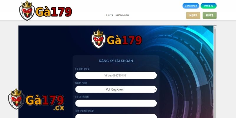 Hướng dẫn đăng ký Ga179
