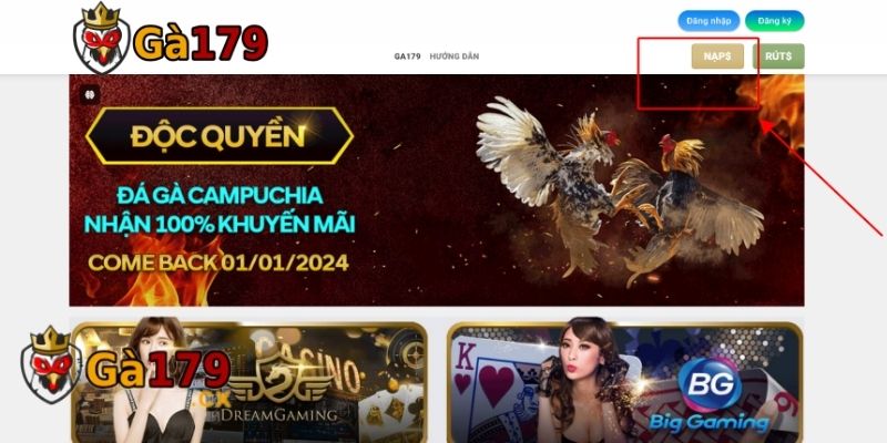 Hướng dẫn nạp tiền Ga179
